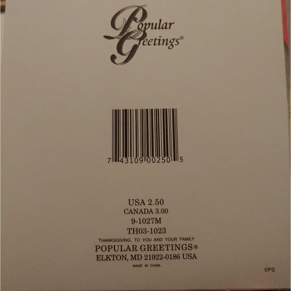 69 THANKSGIVING Cards Popular Greetings Cards & Env - Picture 2 of 2